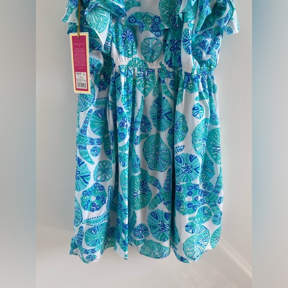 Lilly Pulitzer For Target Ruffle Mini Dress In Sea Urchin Size XL New With Tag - Picture 11 of 11